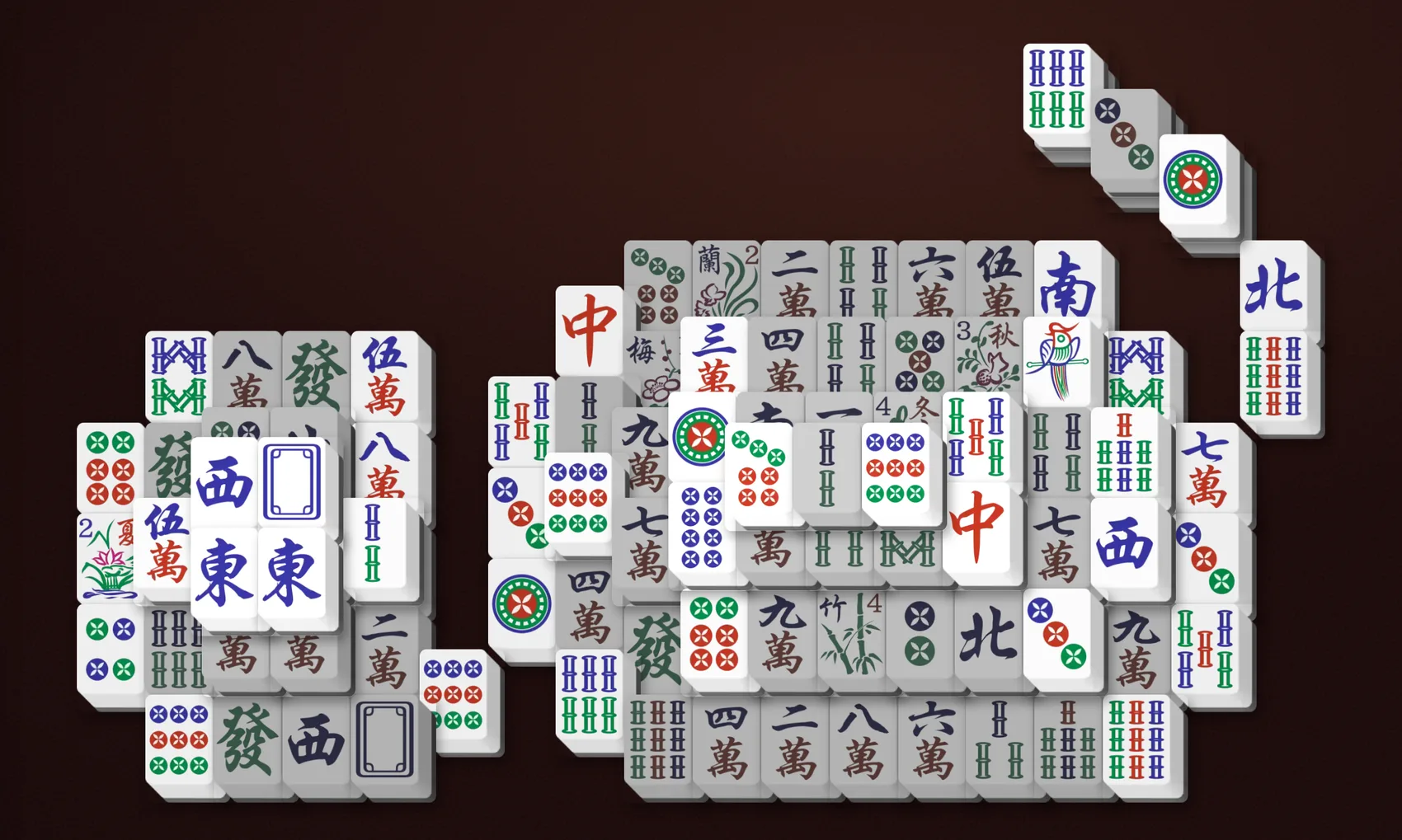 Cat Mahjong Solitaire layout
